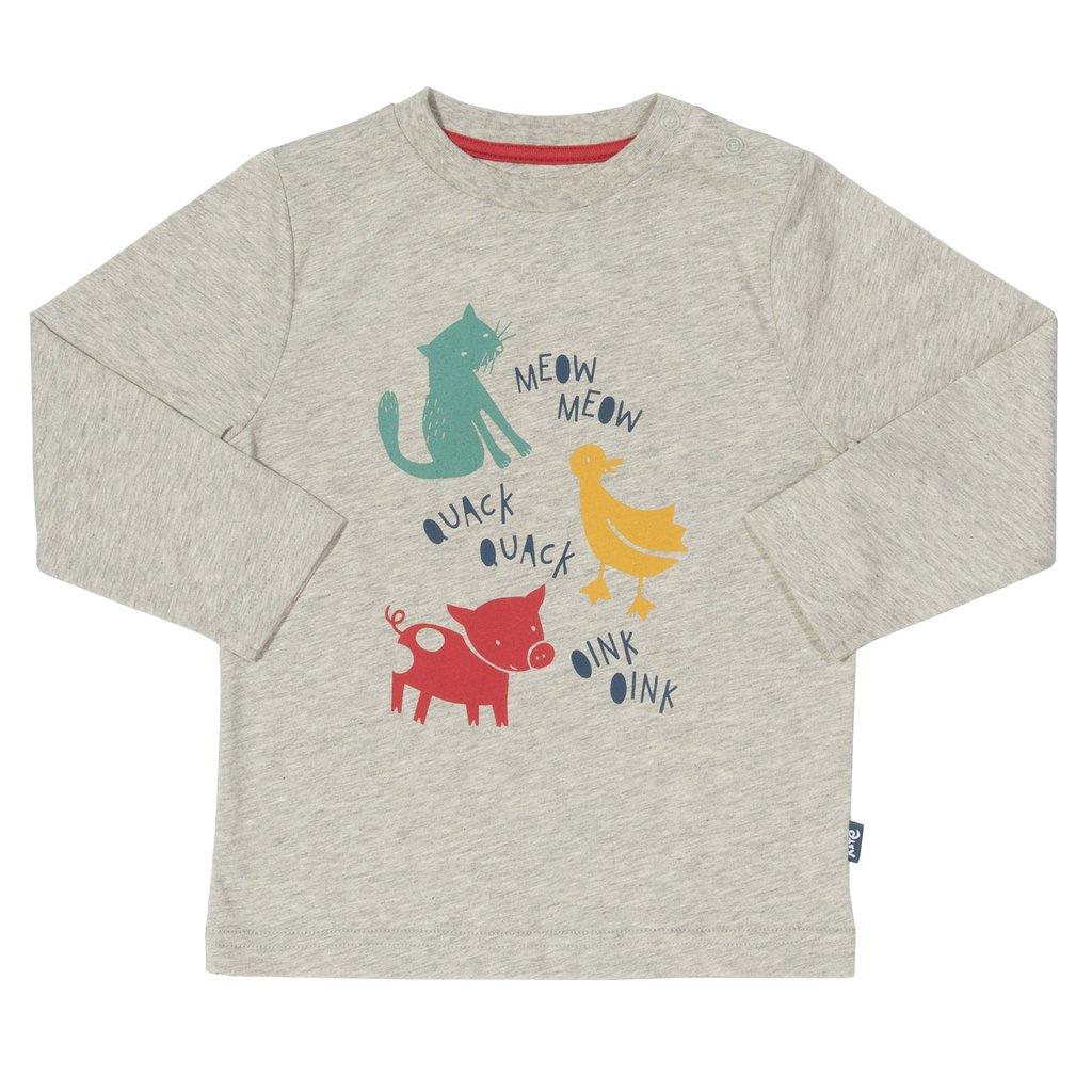 Kite Clothing animal sounds t-shirt front