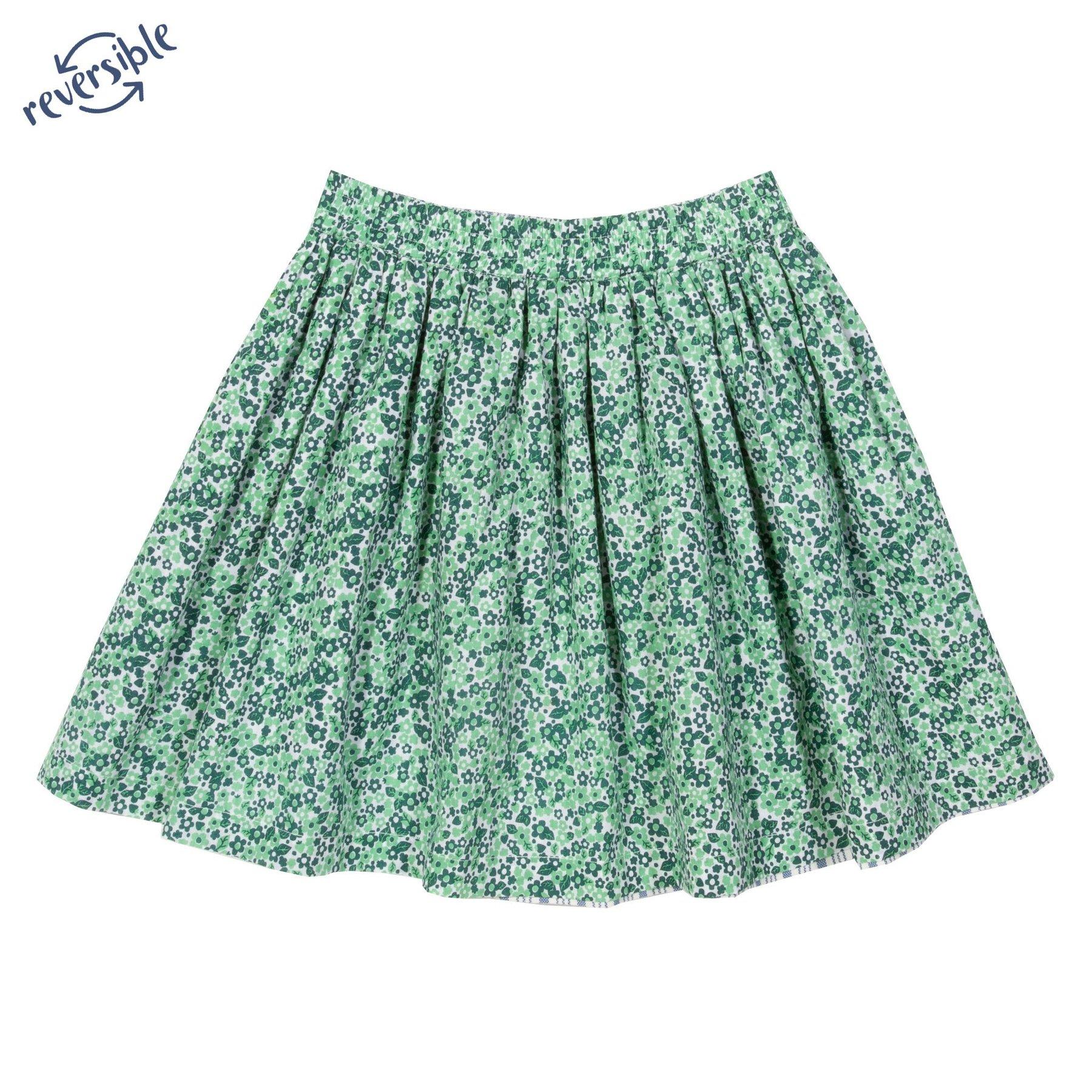 Kite Clothing blossom reversible skirt green