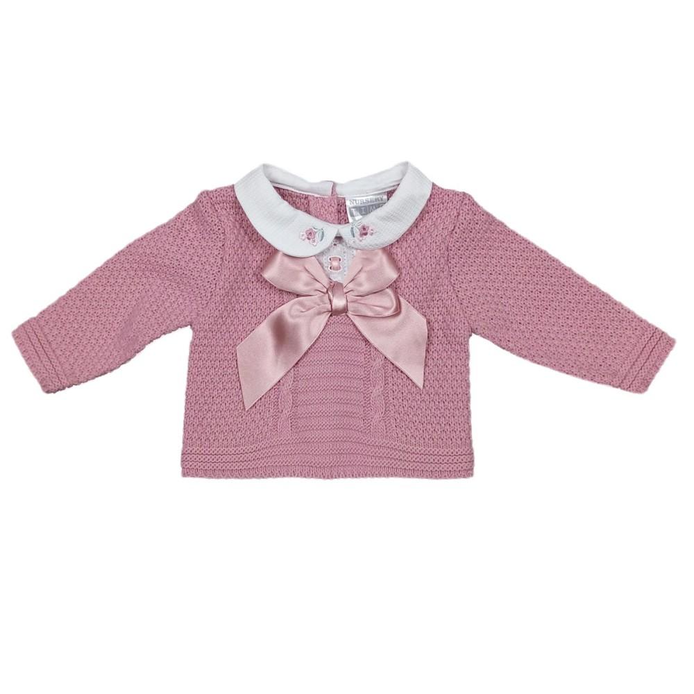 Nursery Time Dusky Pink Knitted Top