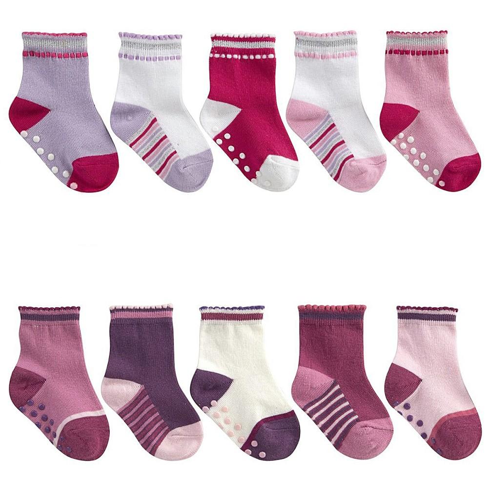 Tick Tock 5 Pack Baby Gripper Socks in 2 Colours
