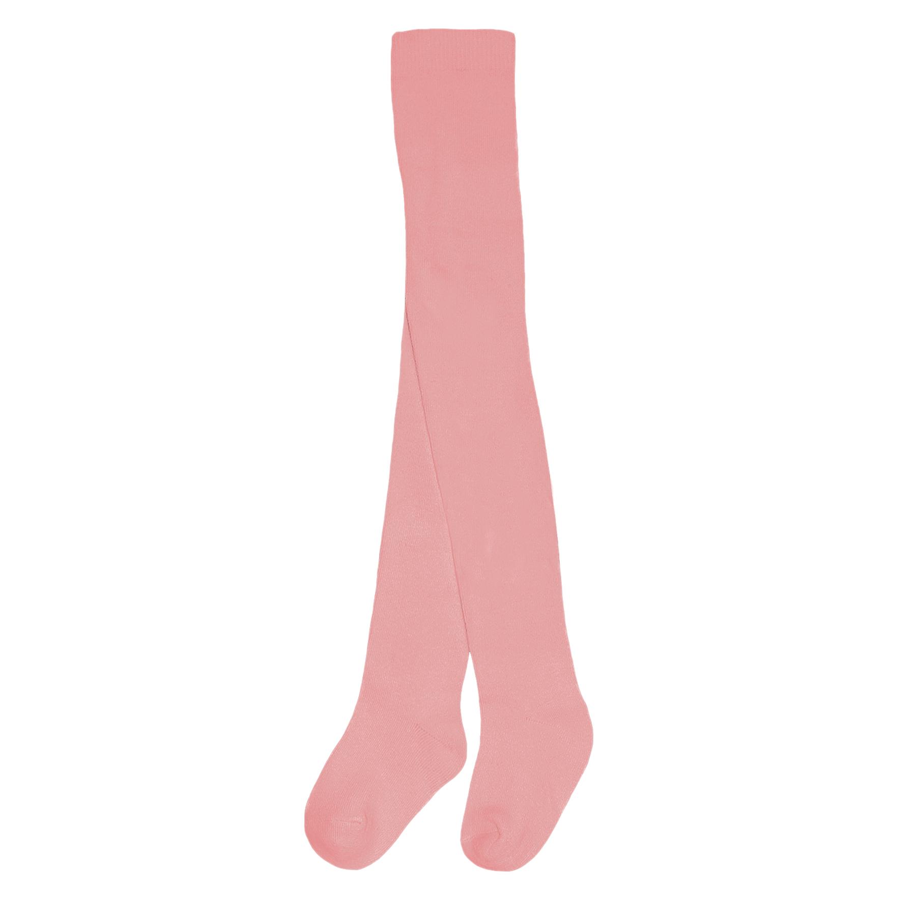 Soft Touch Cotton Rich Plain Baby Tights in Pink