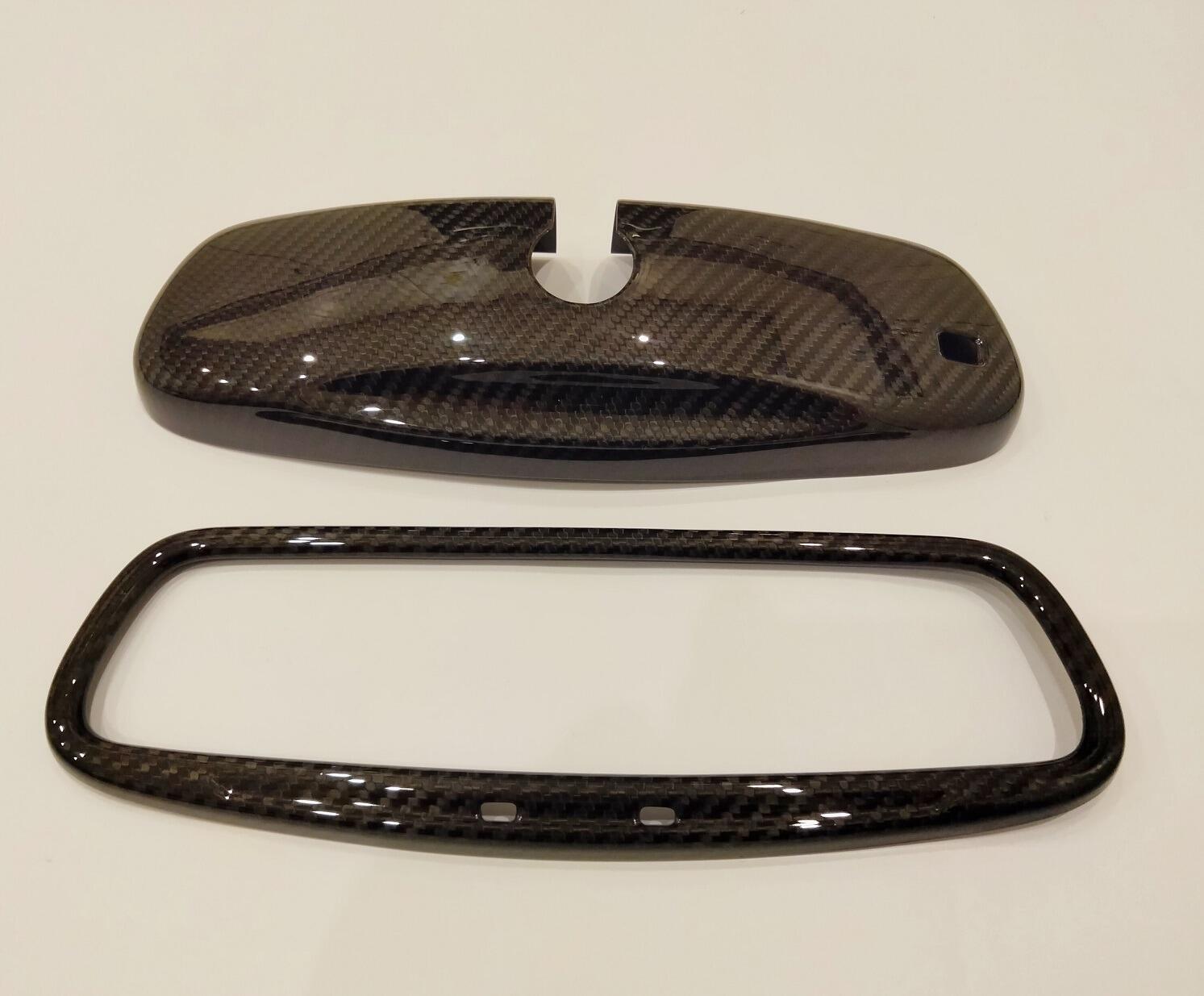 Carbon Fibre Interior Rear View Mirror Covers for Maserati