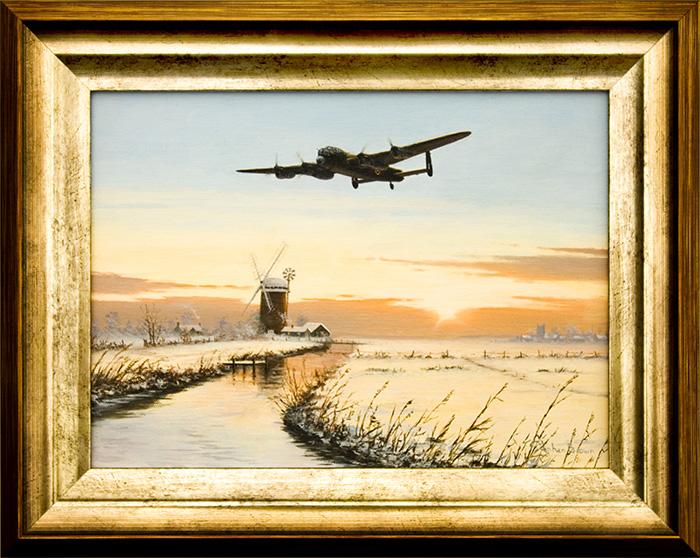 Straggler at Sunrise by Stephen Brown - Cameo Oil Painting