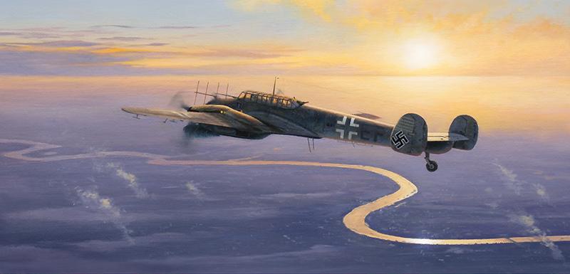 Night Hunter Ace by Stephen Brown - Luftwaffe Greetings Card M381