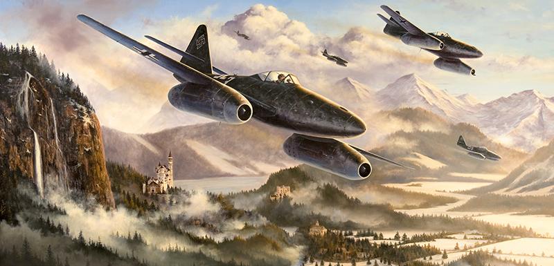 The Hunting Party by Stephen Brown - Luftwaffe Greetings Card M383