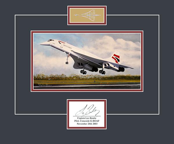 Les Brodie - Concorde Pilot Signature LOTA10