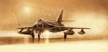 Hawker Hunter - aviation Christmas card