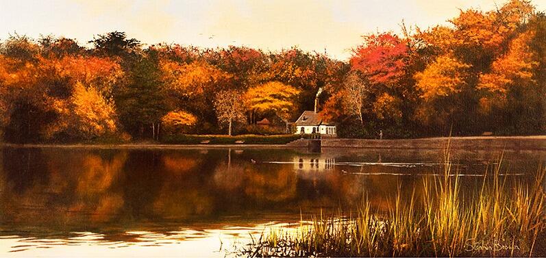 Autumn Evening by Stephen Brown - Landscape art print