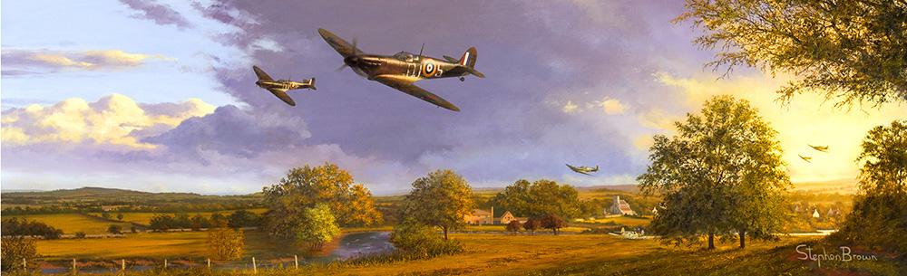 Young Guns - Summer of 1940 by Stephen Brown - Cameo print