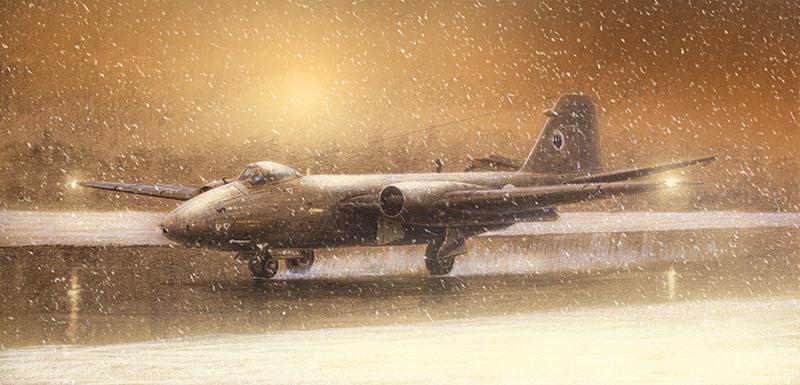 Canberra PR.9 in the Snow - Christmas Card M546