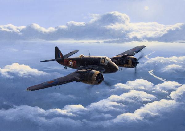 Moonlight Mission by Stephen Brown - Beaufighter Greetings Card M372