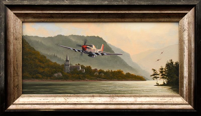 Mustangs Over the Rhine by Stephen Brown - Cameo Oil Painting