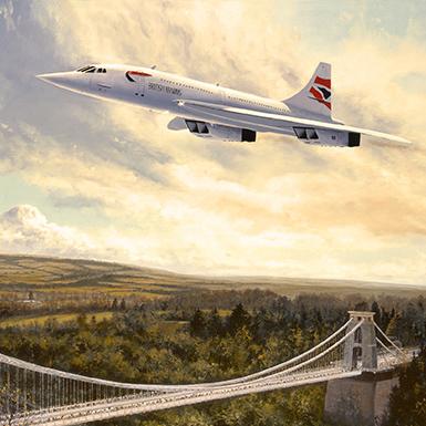 British Airways Concorde Aviation Art Greetings Cards by Stephen Brown