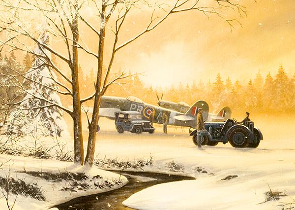 Ardennes Winter - Hawker Typhoons - Christmas Card M406