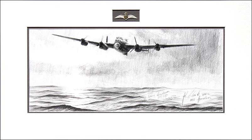 Lone Lancaster by Stephen Brown - Original Drawing