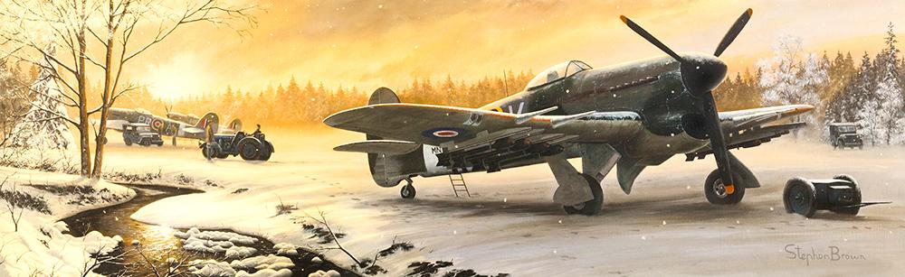 Winter on the Front Line by Stephen Brown - Cameo print