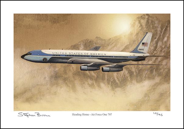Heading Home - Air Force One 707 - LE47