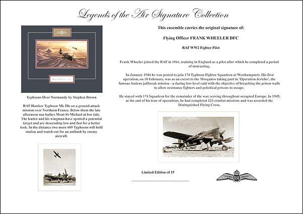 Frank Wheeler - RAF WW2 Fighter Pilot Signature LOTA03
