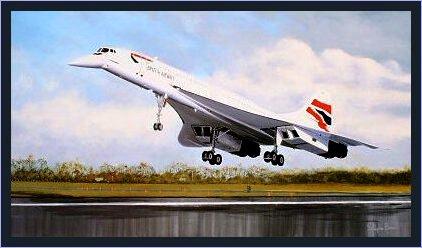 Concorde - The Final Touchdown by Stephen Brown - Original Painting