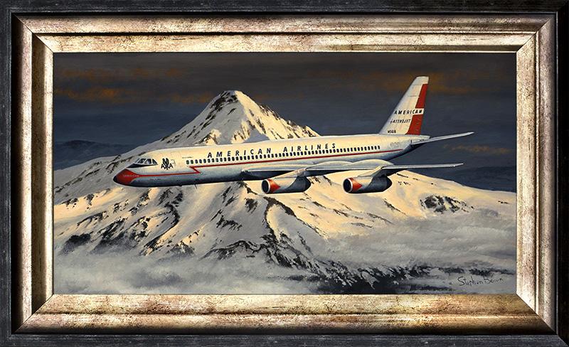 Heading Home - American Airlines Astrojet - Stephen Brown - Painting