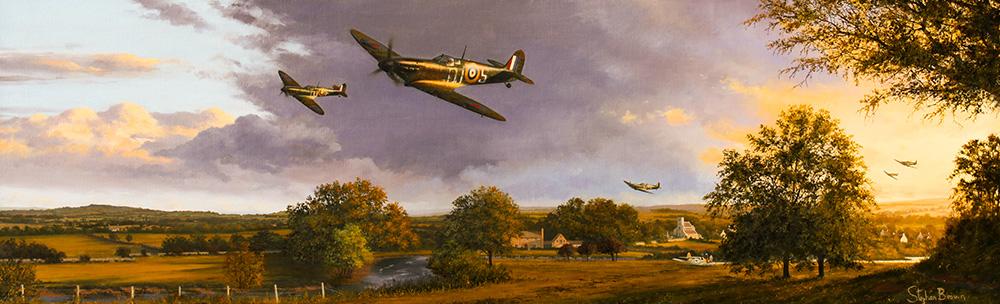 Young Guns - Summer of 1940 by Stephen Brown - Original Painting