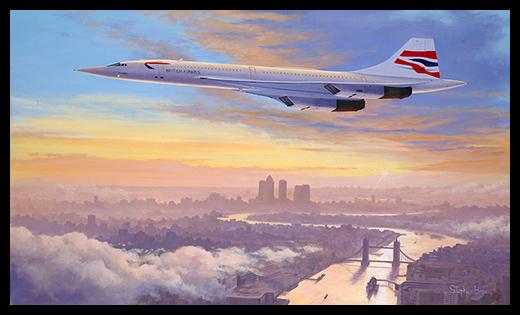 Concorde - Early Morning Arrival by Stephen Brown - Concorde Aviation Art
