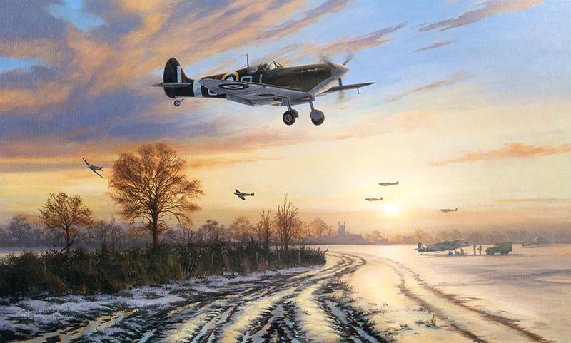 Spitfires Safely Home by Stephen Brown - Original Painting