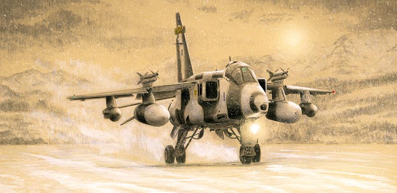 Arctic Jaguar - Aviation Christmas Card M574