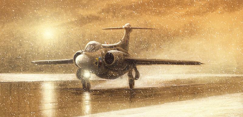 Buccaneer in the Snow - Christmas Card M545