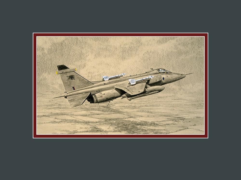 Jaguar of 41 Squadron by Stephen Brown - Original Drawing