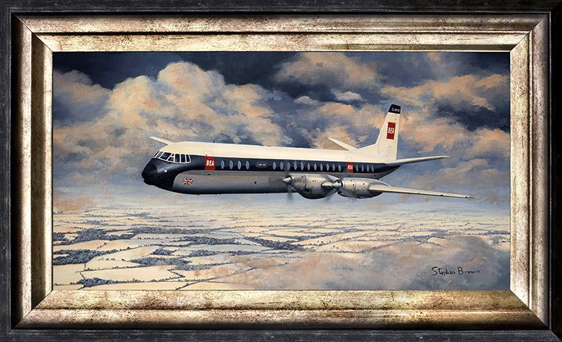 Heading Home - BEA Vanguard by Stephen Brown - Cameo Oil Painting