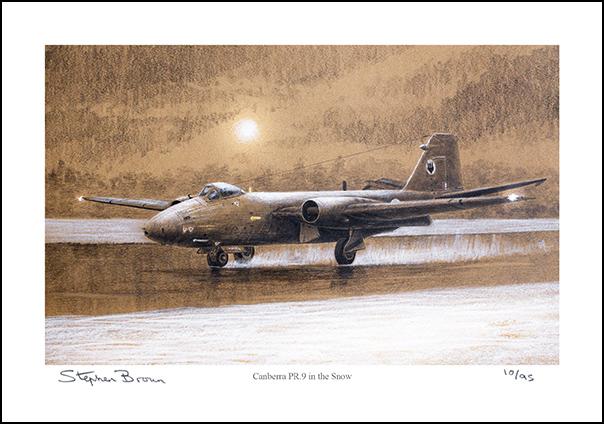 Canberra PR.9 in the Snow - LE87