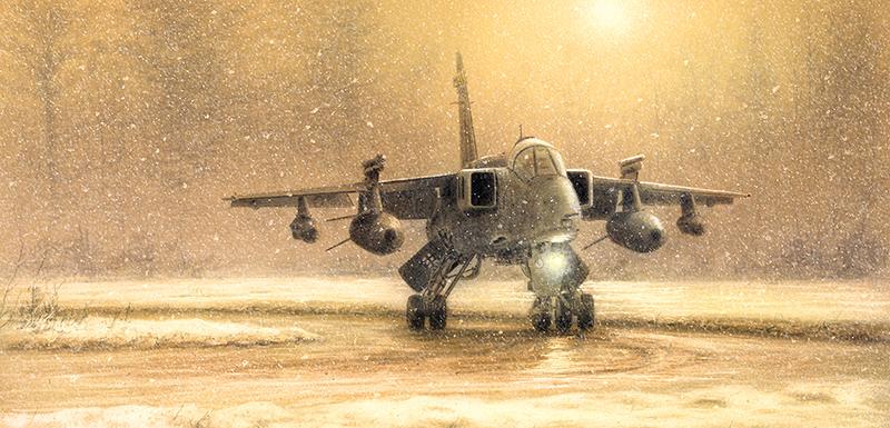 Jaguar in the Snow - Christmas Card M408
