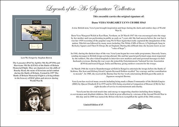 Vera Lynn - the Forces Sweetheart Signature