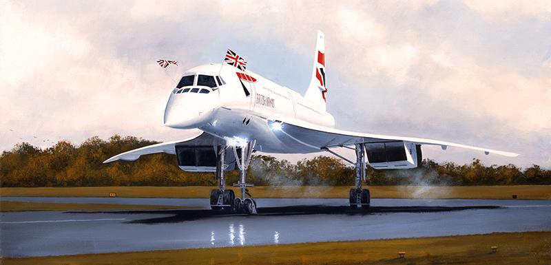 Concorde - Safely Home by Stephen Brown - Greetings Card C044