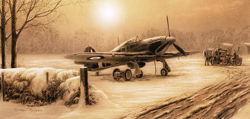 Hurricane in the Snow - Christmas card M404