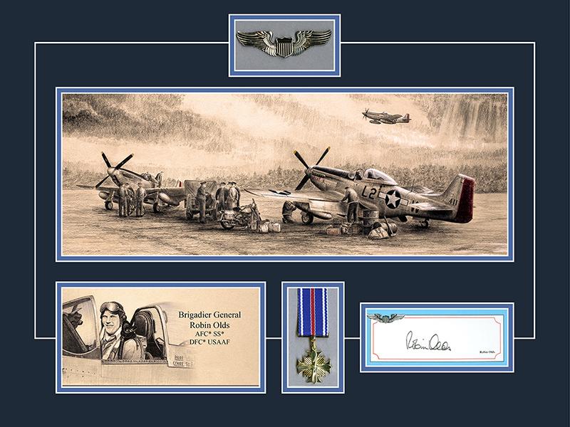 Graphite Collection - USAAF Mustang Pilot Robin Olds Signature