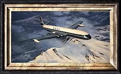 BOAC Comet - Cameo Oil Painting by Stephen Brown
