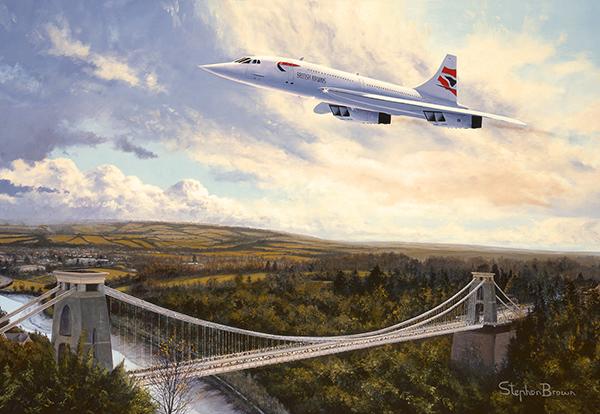 Concorde - The Homecoming by Stephen Brown - Cameo print