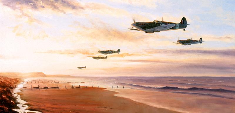 Early Morning Patrol by Stephen Brown - Spitfire Greetings Card M287