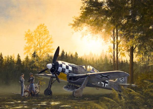 Ready for Action by Stephen Brown - Fw190 Greetings Card M375
