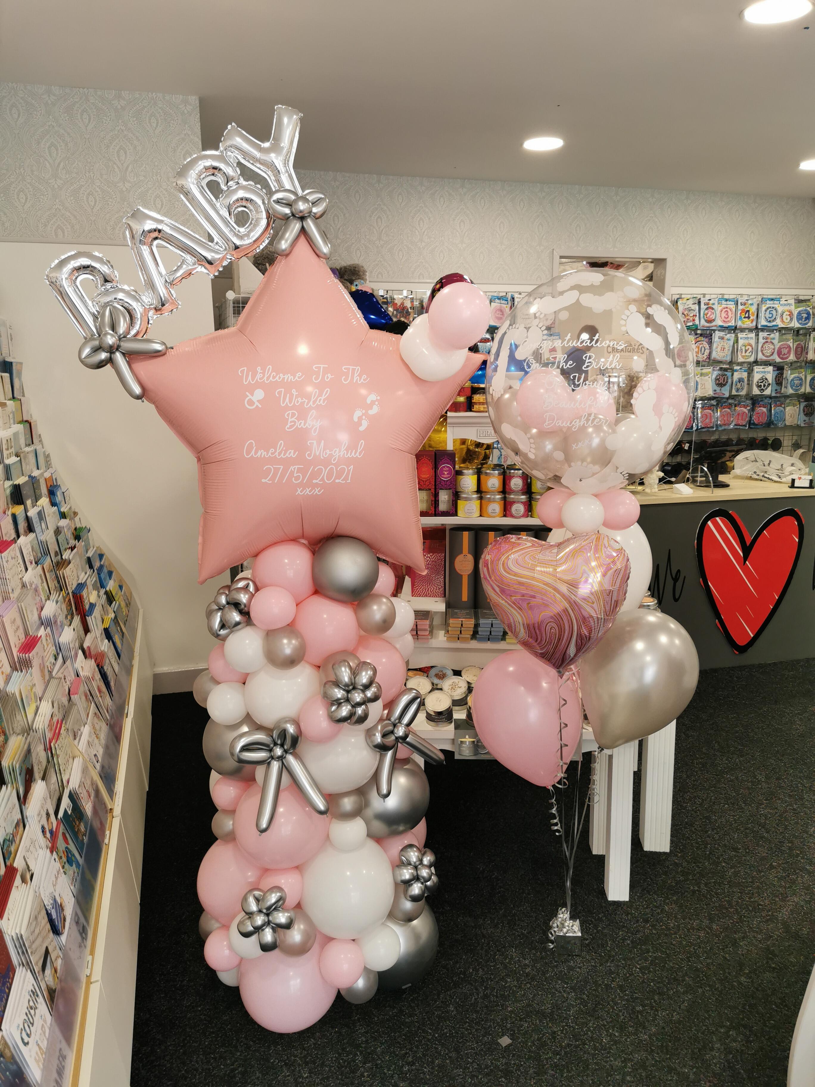 New baby hot sale balloon bouquet