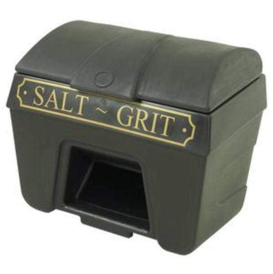 Victorian Style Grit Bin : Salt Bin in Victorian Style 450kg with front hopper
