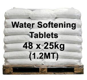 Water Softening Tablets 48x25kg (1.2 ton) - H2O Plus / AquaSol Tablet Salt