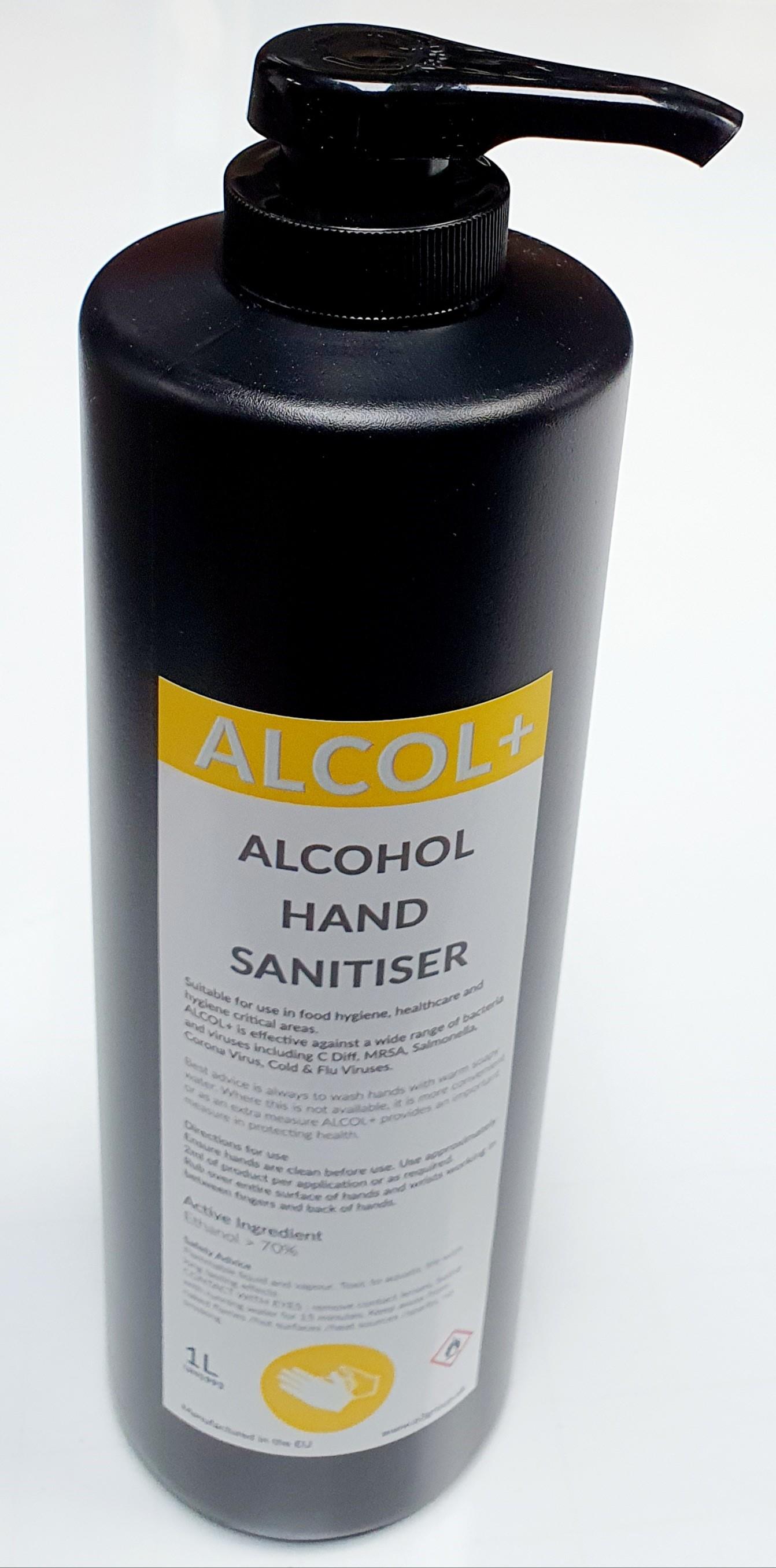 ALCOL Hand Sanitiser 1 Litre pump bottle