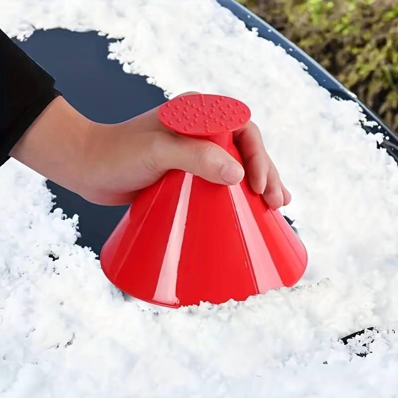 Car Windscreen Scraper. Round funnel cone snow scraper