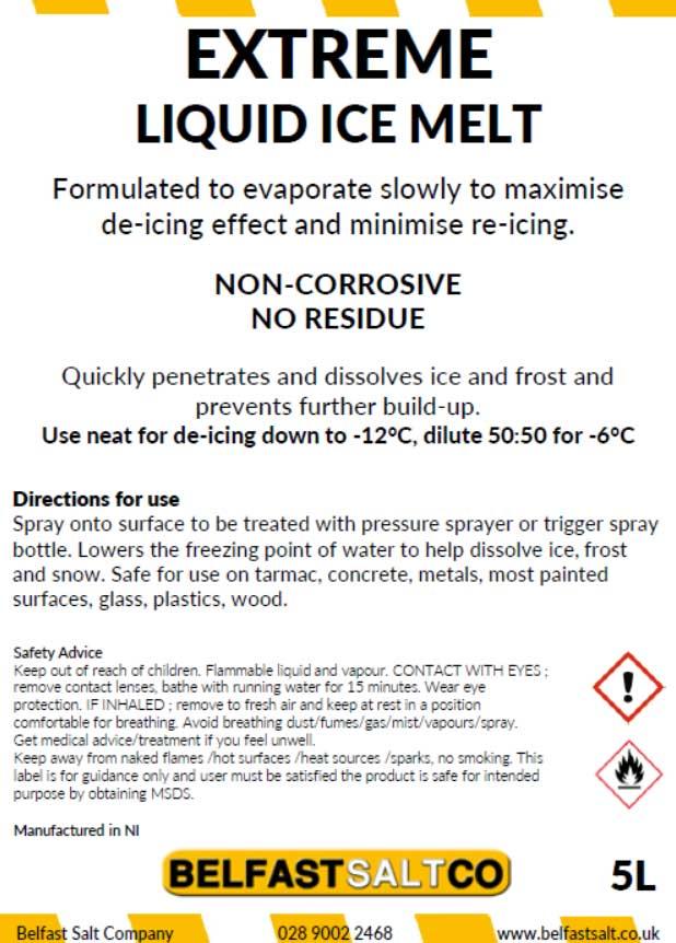 Liquid De-icer - Extreme Ice Melt - Info