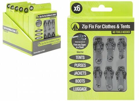 Summit Zip Fix for Clothes/ Tents 6 Pack