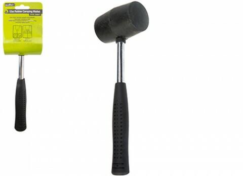 12oz Rubber Mallet With Steel Shaft
