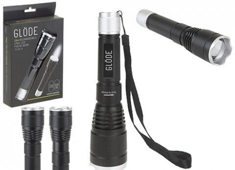 Glode 10W Rechargeable Cree Focus Beam Flashlight